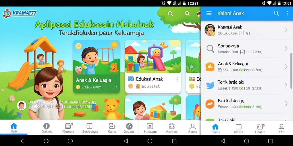 Antarmuka pengguna KRAMAT77 yang menarik dan edukatif.