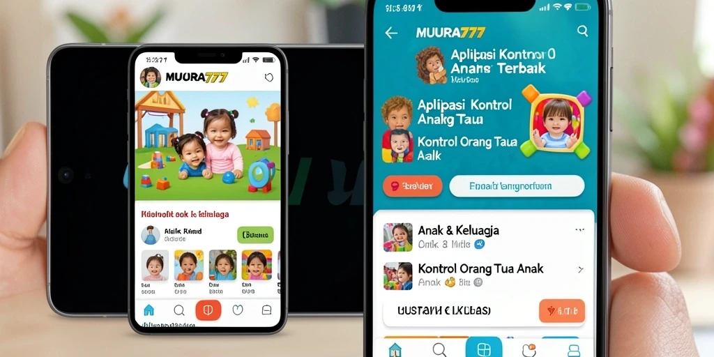 Tampilan antarmuka aplikasi Kontrol Orang Tua Anak yang intuitif.