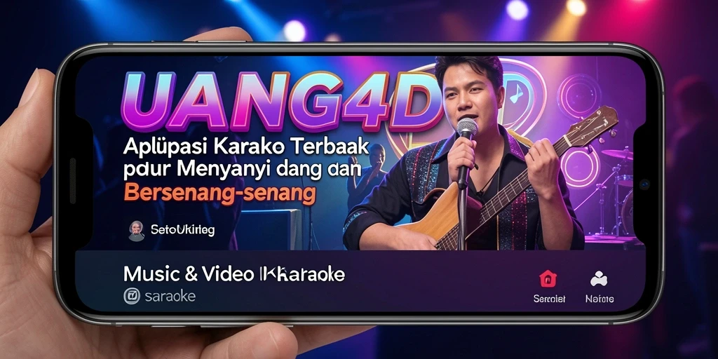 Antarmuka UANG4D yang ramah pengguna untuk karaoke.