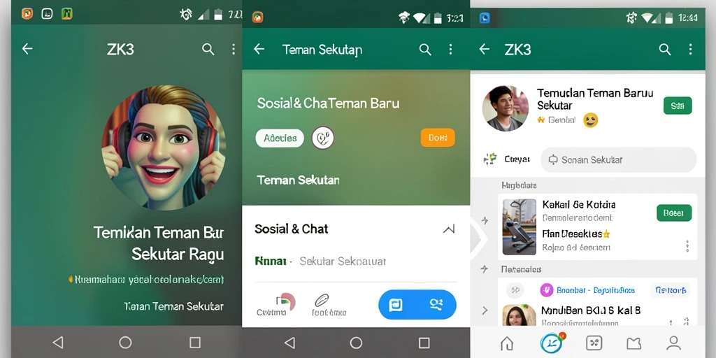 Antarmuka pengguna ZK3 yang menarik dan fungsional.